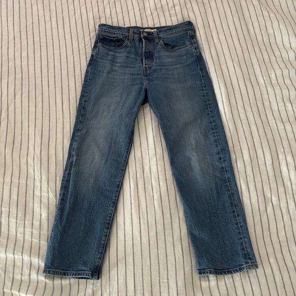 Levi's Wedgie Straight jeans Size 27 Medium wash - Picture 1 of 8
